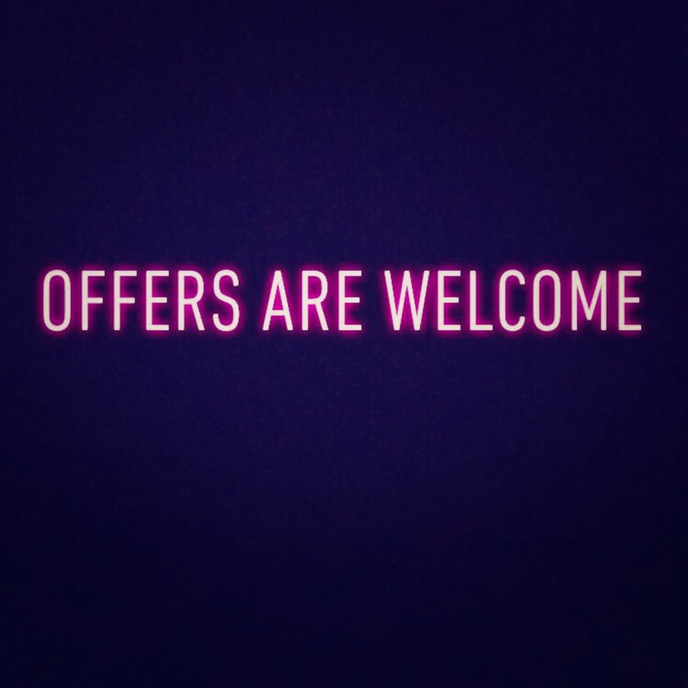 Offers are welcome